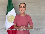 Claudia Sheinbaum, presidenta de México, da un mensaje a propósito de su asistencia a final del Mundial 2026.