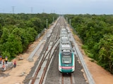 El tren Maya, en su paso por Lejía Vicario, en QRoo.