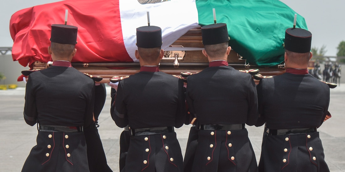 Ceremonia de Honores Fúnebres al General de División Diplomado de Estado Mayor Gerardo Clemente Ricardo Vega García.