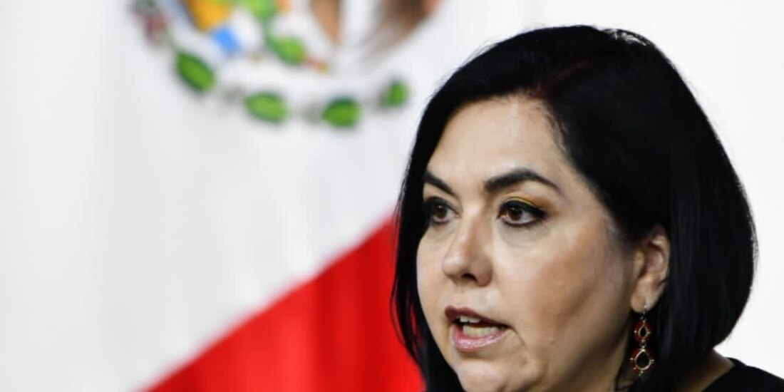 María Emilia Molina, magistrada de Circuito, durante una ponencia, en agosto del 2024.