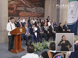 Hugo Aguilar, ministro presidente de la SCJN, en su mensaje.