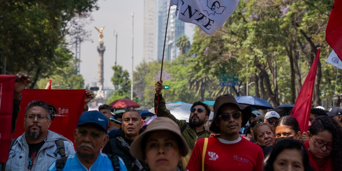 Protestas de maestros el miércoles 18 de marzo.