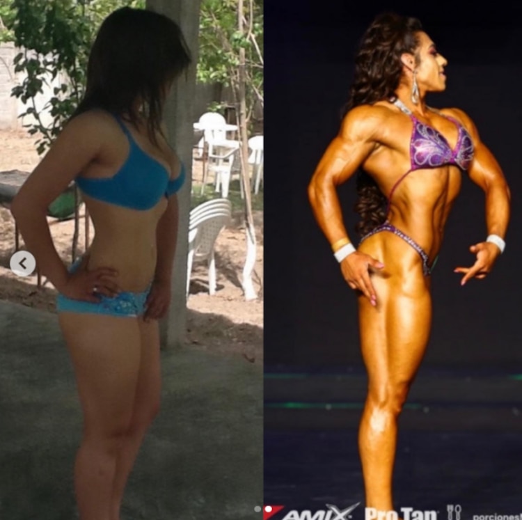 Antes y después de Jazmín Lira de Habilidad física 100 México