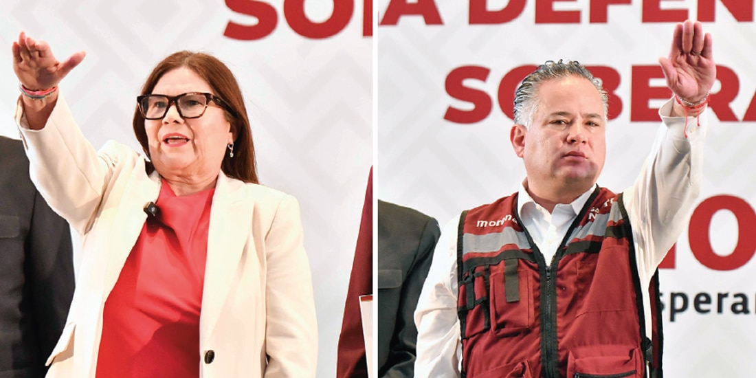 LOS DOS coordinadores estatales de la transformación, presentados ayer por la dirigencia nacional de Morena
