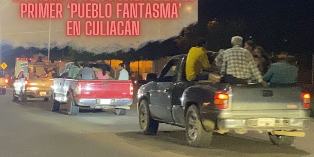 El Palmito es el primer pueblo que queda desierto tras la violencia en Culiacán, según reportes locales.