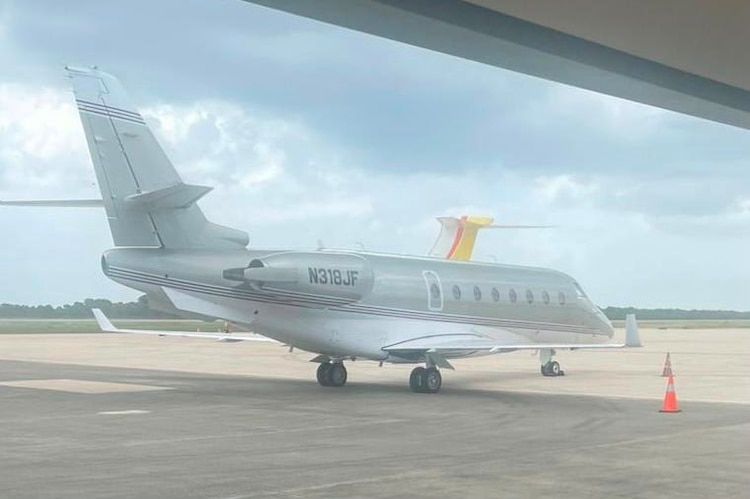 La aeronave ejecutiva accidentada en República Dominicana.