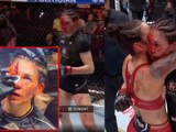 Así terminó la peleadora mexicana Irene Aldana en su pelea ante la brasileña Norma Dumont