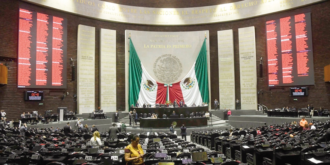 Sesión del pleno de la Cámara de Diputados, ayer.