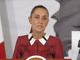 Claudia Sheinbaum este martes 2 de junio en su conferencia de prensa en Palacio Nacional.