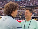 Memo Ochoa y "Chicharito" Hernández platicaron un rato previo a los partidos de la Leagues Cup en el SoFi Stadium.