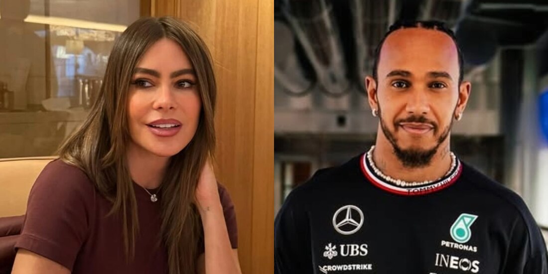 Captan a Sofía Vergara y Lewis Hamilton en una cena en Nueva York.