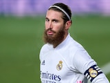 Sergio Ramos durante un juego con el Real Madrid en la actual campaña.