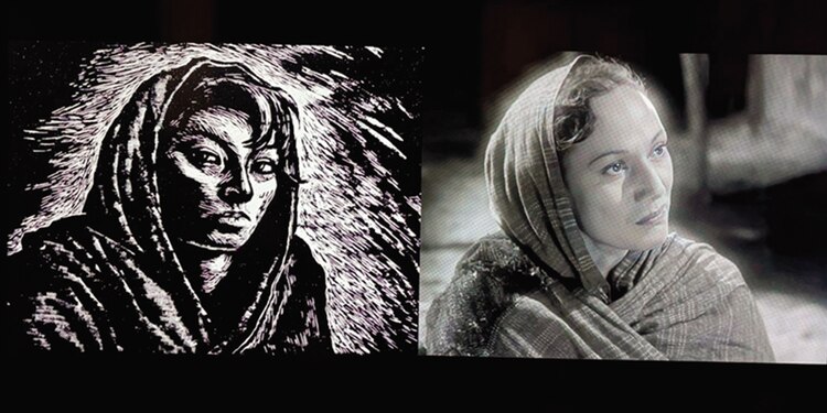 Soledad, grabado para El rebozo
de Soledad.