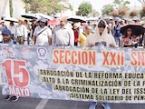 La sección 22 de la CNTE se manifestó en Oaxaca el Día del Maestro el pasado 15 de mayo.