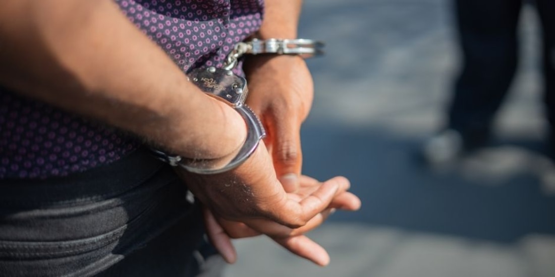 Una persona detenido, en una fotografía ilustrativa.