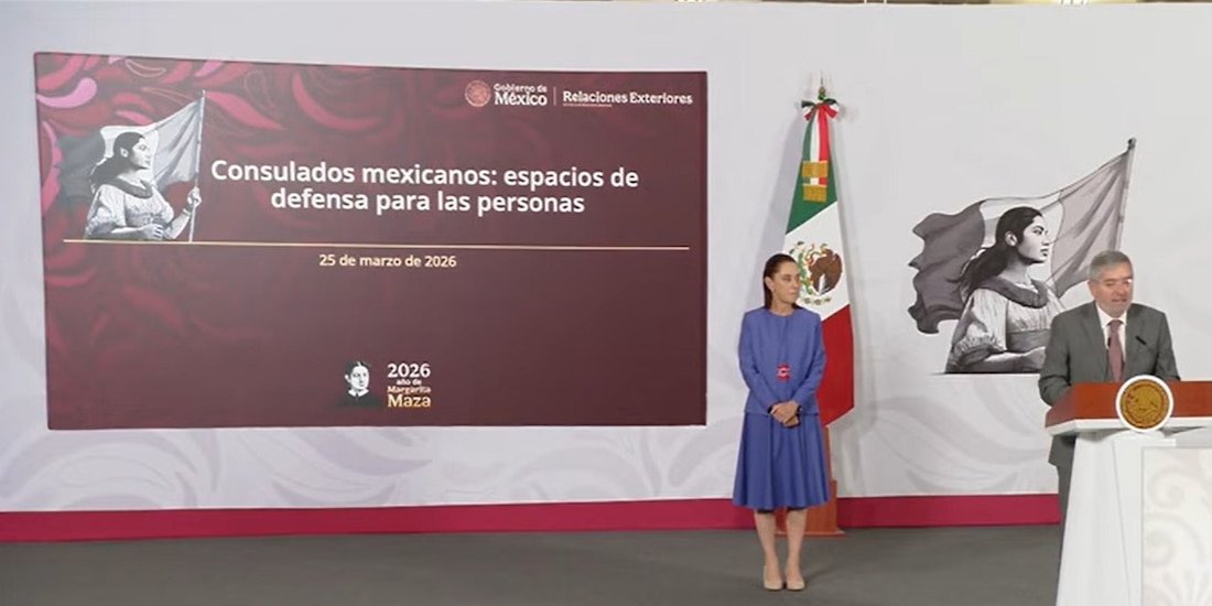 El Canciller mexicano este miércoles en Palacio Nacional.