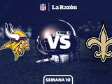 Minnesota Vikings y New Orleans Saints se enfrentan en busca de su sexta victoria de la campaña de la NFL.