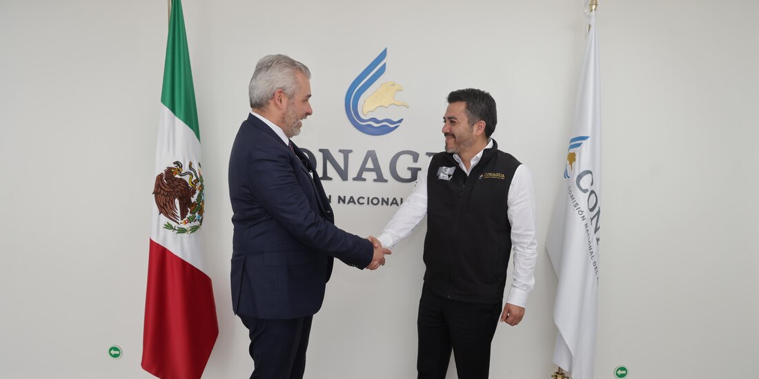 Alfredo Ramírez Bedolla y Conagua avanzan en la tecnificación del riego en Michoacán.