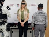 La joven detenida, bautizada como “Güerita Bélica” por medios locales.