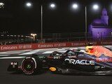 El monoplaza de Max Verstappen, ayer, en el Circuito de la Corniche de Yeda.
