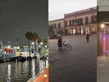Inundaciones en Querétaro dejan personas atrapadas y arrastran vehículos
