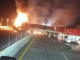 Tráiler se incendia en Arco Norte y provoca tráfico también en la México-Puebla.