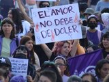 25N | "Ni una más": Mujeres marchan contra la violencia en México
