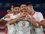 Futbolistas de México celebran un gol contra Corea del Sur en los cuartos de final de Tokio 2020.