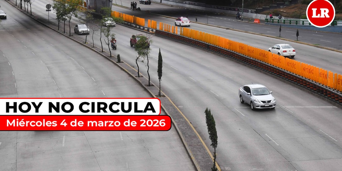 Revisa cómo aplica el Hoy No Circula este miércoles 4 de marzo de 2026 en la ZMVM.