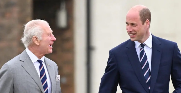 Rey Carlos y príncipe Guillermo