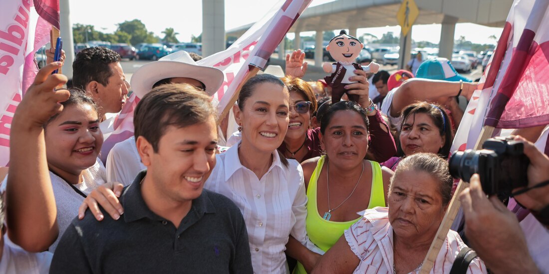 La precandidata de Morena a la presidencia de la República en 2024, Claudia Sheinbaum.