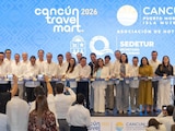 Mara Lezama y Josefina Rodríguez inauguran la edición 38 del Cancún Travel Mart.