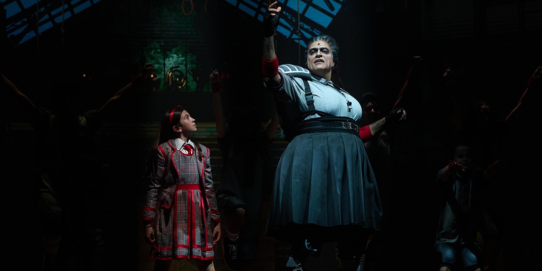 ELENA y Jaime
Camil, ayer en
Matilda, el musical.