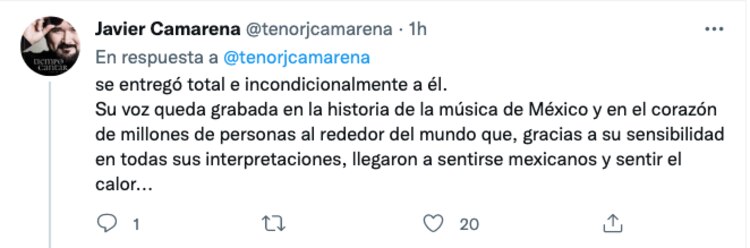 Mensaje de Camarena