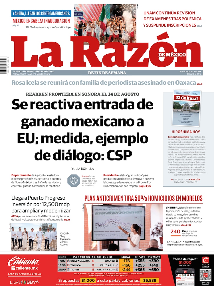 La Razón 25 Julio 2026