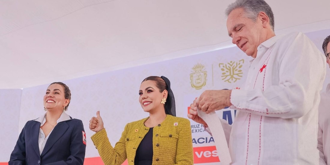 Evelyn Salgado y Eduardo de Agüero dan arranque en Guerrero a la Colecta Anual 2026 de la Cruz Roja Mexicana.