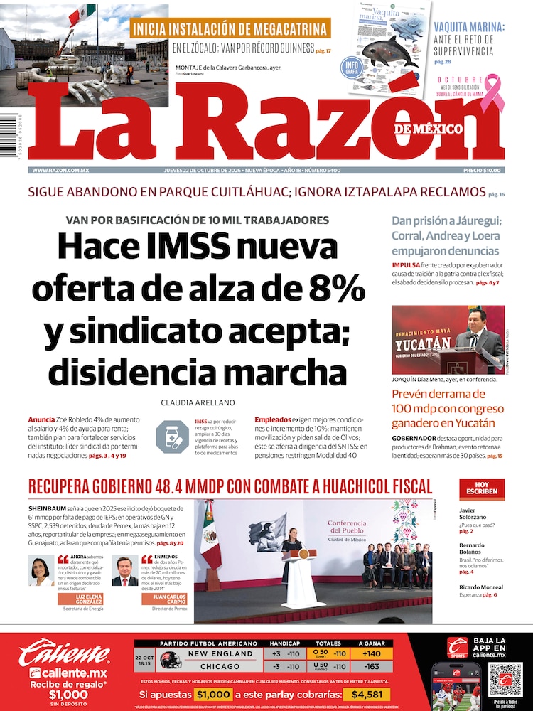 La Razón 22 Octubre 2026