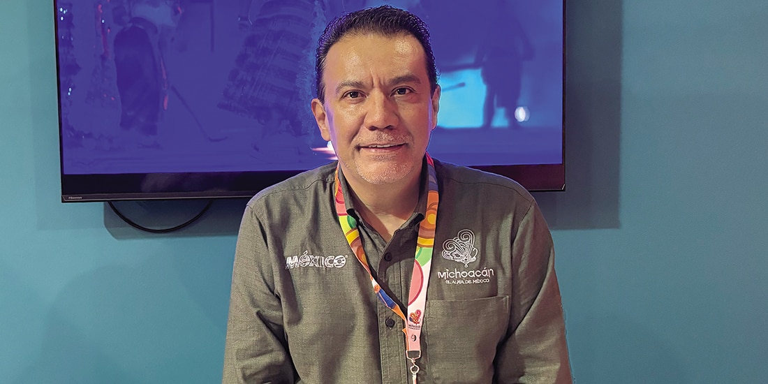Roberto Monroy, secretario de Michoacán, en entrevista con La Razón, ayer.