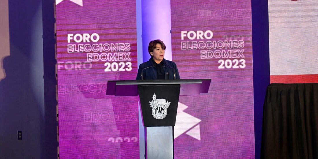 Durante el Foro Elecciones Edomex 2023, impartido en el Tec de Monterrey, campus Toluca, la candidata Delfina Gómez expuso las propuestas que tiene para 'abrirles las puertas a la educación, al empleo, a la cultura y a la salud' de los jóvenes.