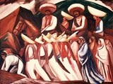 "Zapatistas" (1931), de José Clemente Orozco.