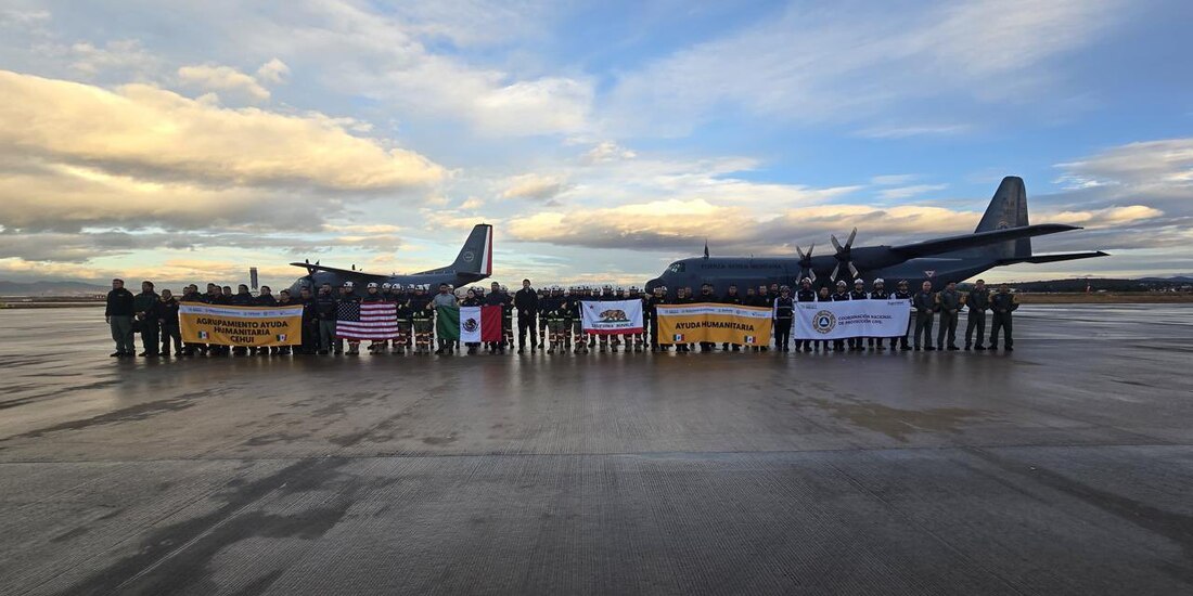 Parte delegación mexicana hacia California.