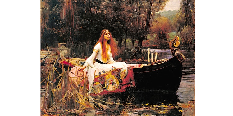 John William Waterhouse, La dama de Shalott, 1888.