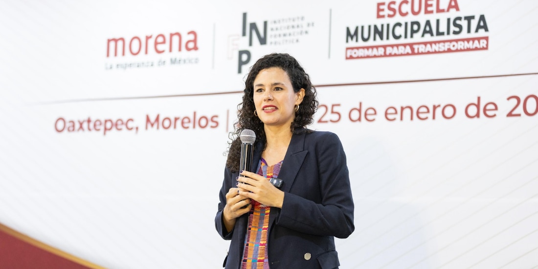 Luisa Maria Alcalde durante el primer evento de Escuela Municipalista
