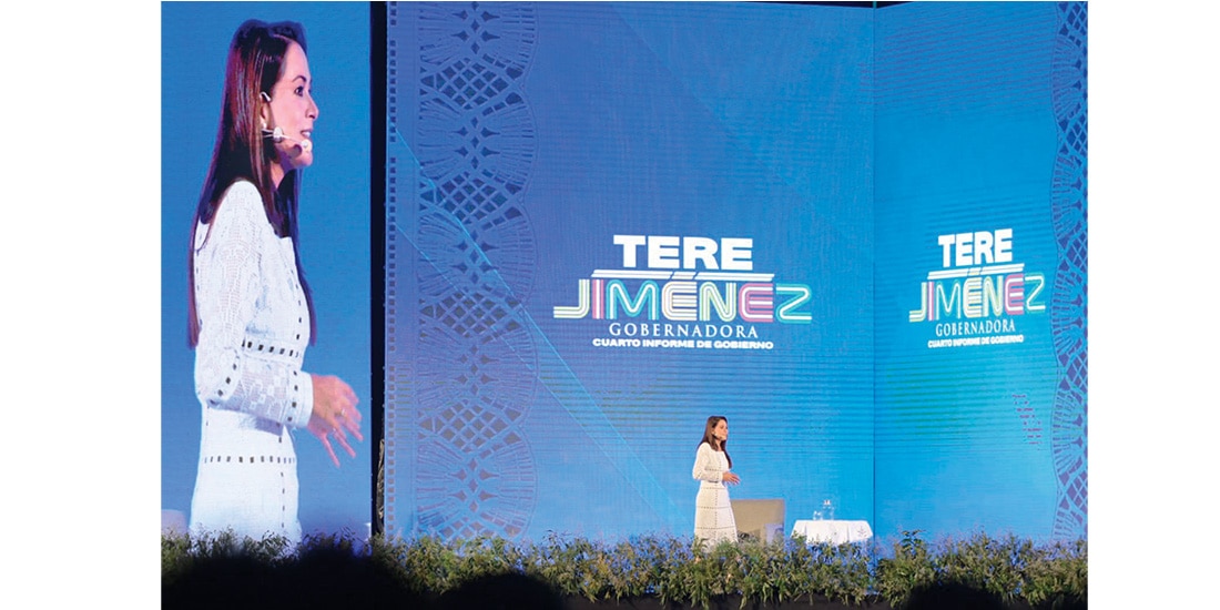 TERE JIMÉNEZ, el sábado, en su informe.