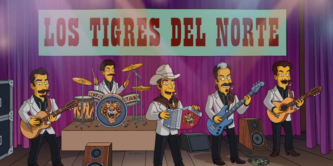 Los Tigres del Norte en Los Simpson