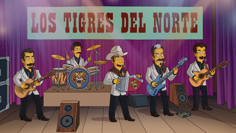 Los Tigres del Norte en Los Simpson