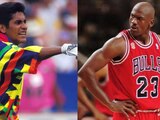 Michael Jordan asombrado con la habilidad de Jorge Campos