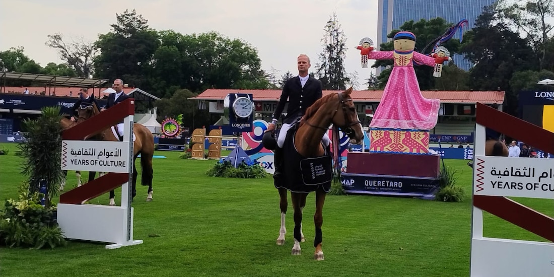 El belga Jérome Guery obtuvo el Trofeo The Years of Culture en el Longines Global Champions Tour México 2026.