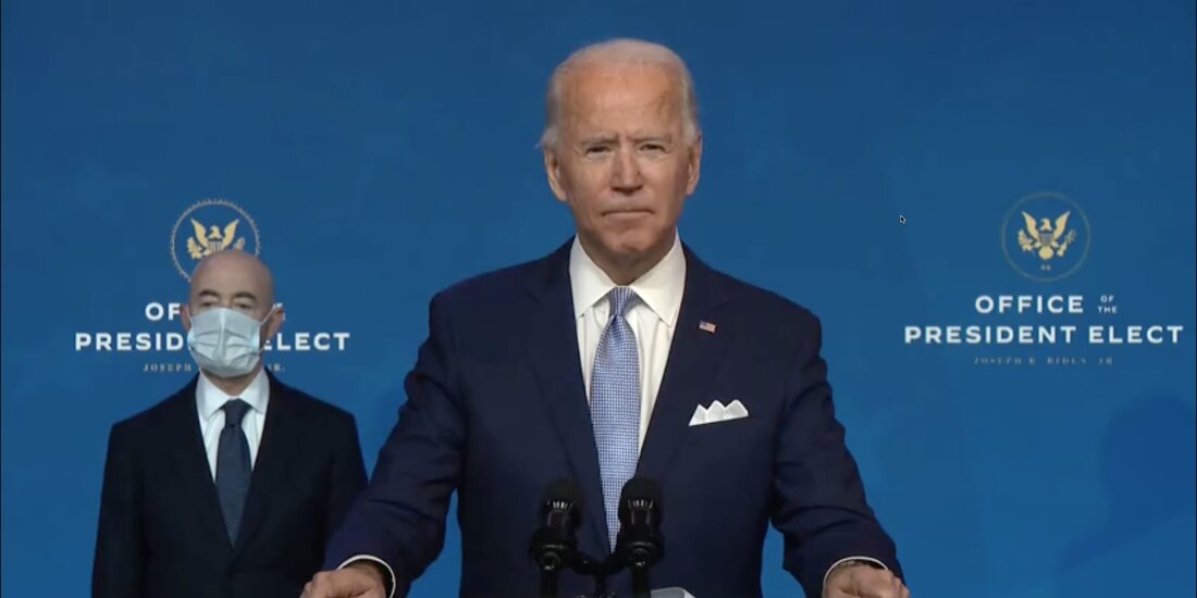 El presidente electo, Joe Biden, dio un mensaje sobre el proceso de transición en Estados Unidos.