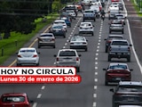 Te compartimos para qué vehículos aplica el Hoy No Circula este lunes 30 de marzo de 2026.